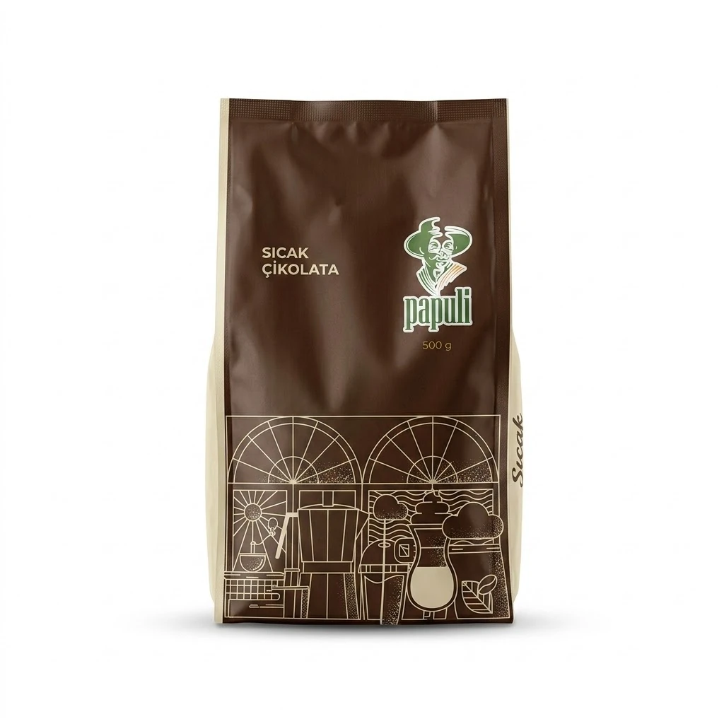 PAPULİ SICAK ÇİKOLATA 500 GR * 25 AD