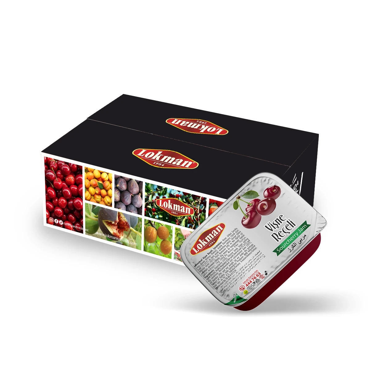 LOKMAN 20 GR*100 AD  VİŞNE REÇEL PİKNİK