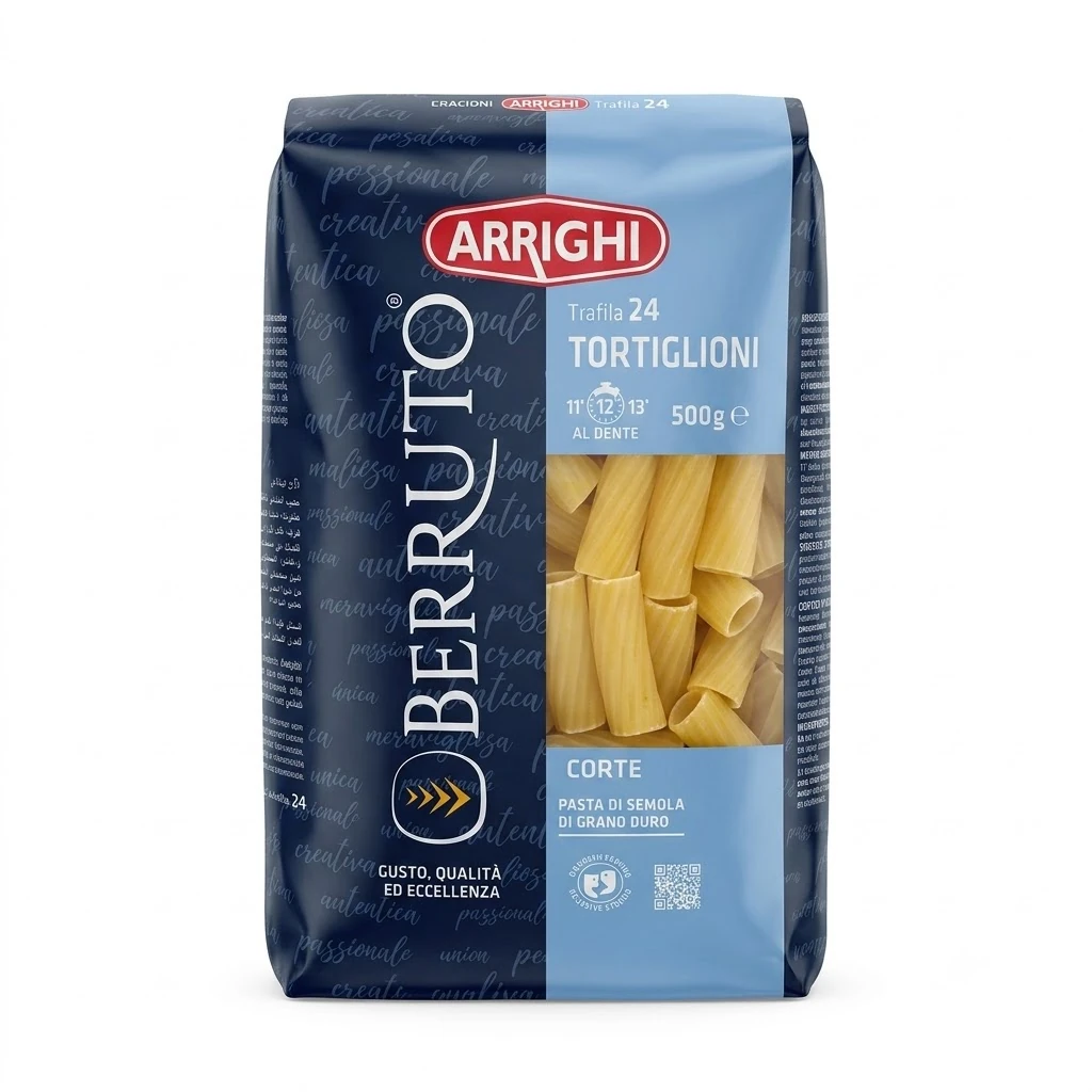 ARRIGHI TORTİGLİONİ 24 (RİGATONİ) 500 GR *20 AD