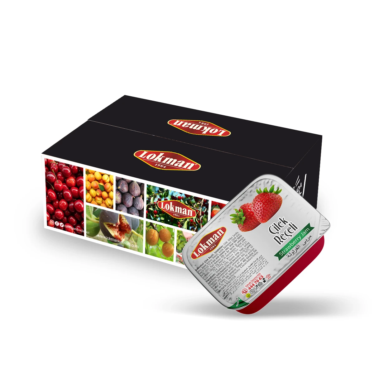 LOKMAN 20 GR*100 AD  ÇİLEK REÇEL PİKNİK