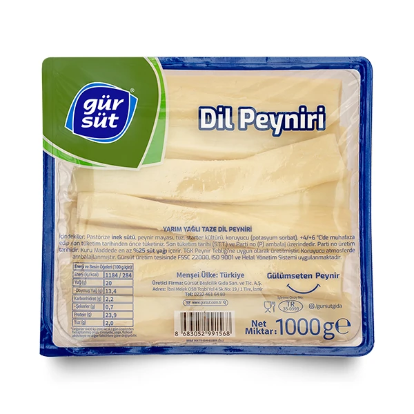 GÜRSÜT DİL PEYNİRİ 1000 GR * 4 AD