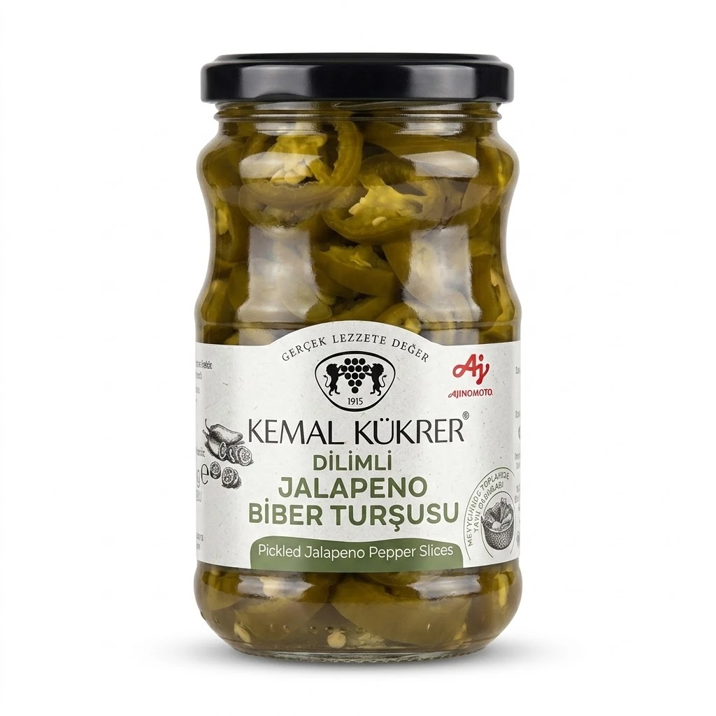 KEMAL KÜKRER JALAPENO BİBER TURŞUSU CAM  370 CC *12 AS
