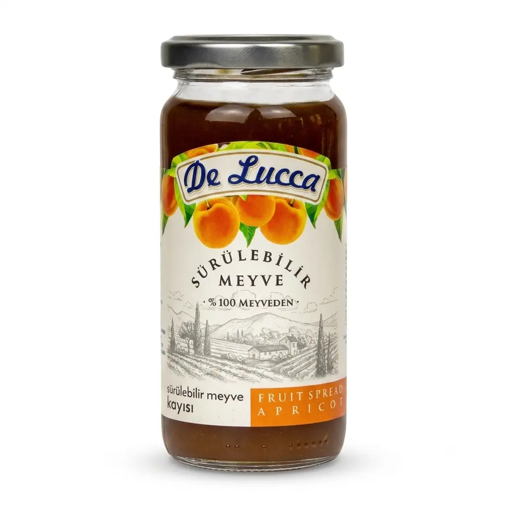 DE LUCCA KAYISI RECELİ SÜRÜLEBİLİR 350 GR * 12 AD