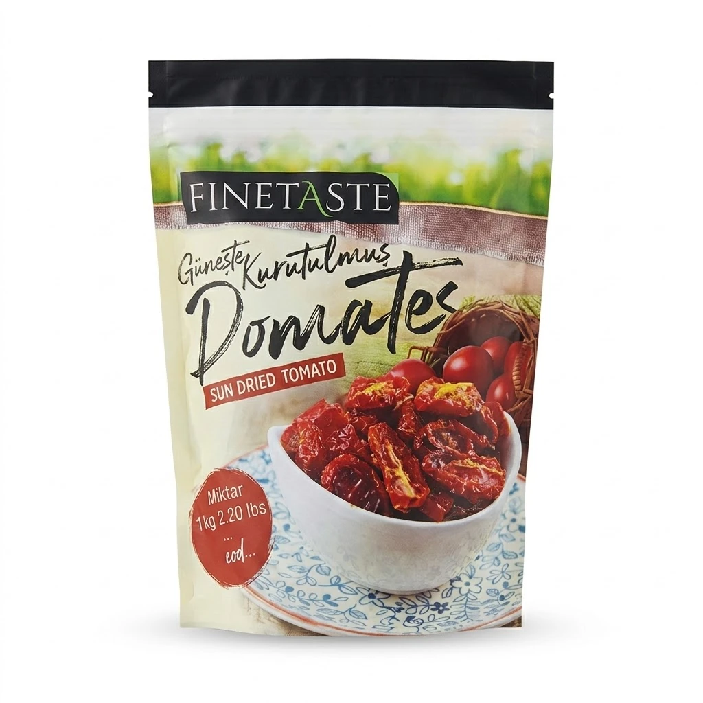 FİNE TASTE GÜNEŞTE KURUTULMUŞ DOMATES YARIM KESİM 1 KG*10 AD