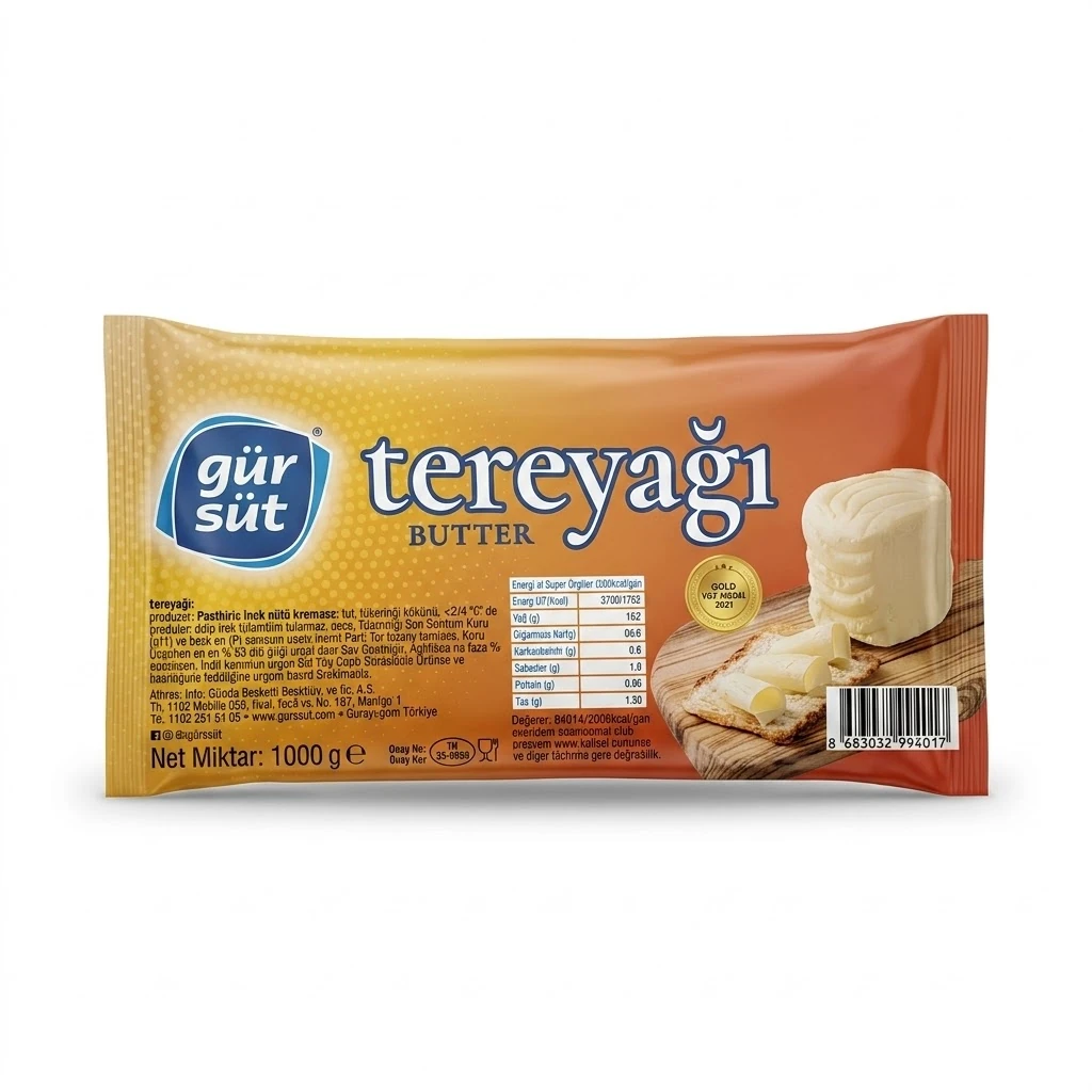 GÜRSÜT TEREYAĞ (RULO) 1000 GR * 12 AD
