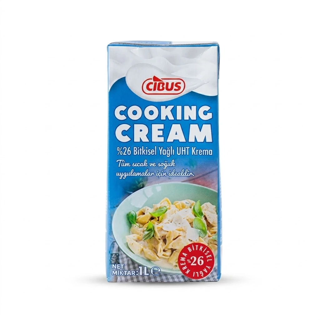 CİBUS BİTKİSEL YAĞLI ( %26 ) UHT KREMA 1 LT * 12 AD