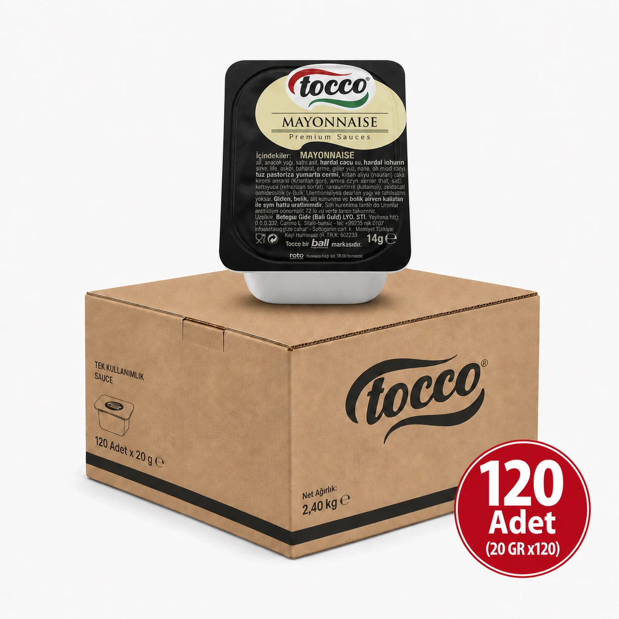 TOCCO MAYONEZ  KÜVET 20 GR *120 AD