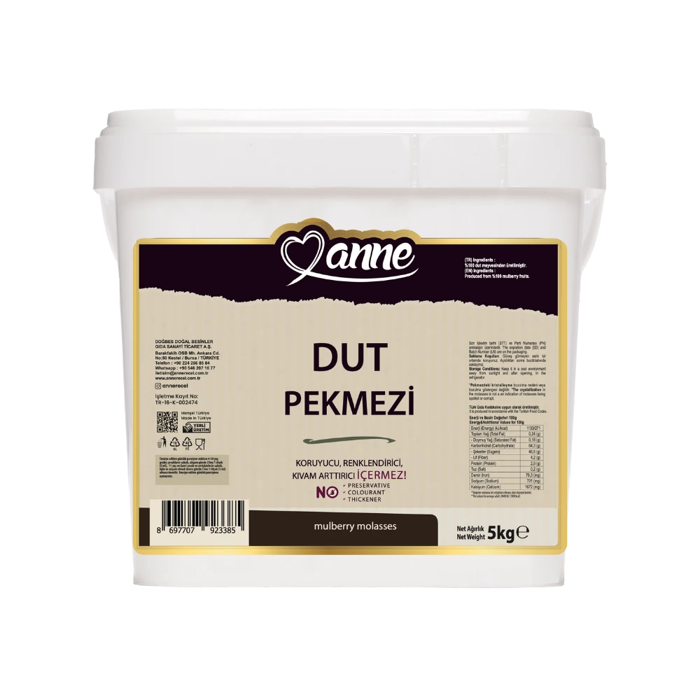 DOĞBES DUT PEKMEZİ 5 KG