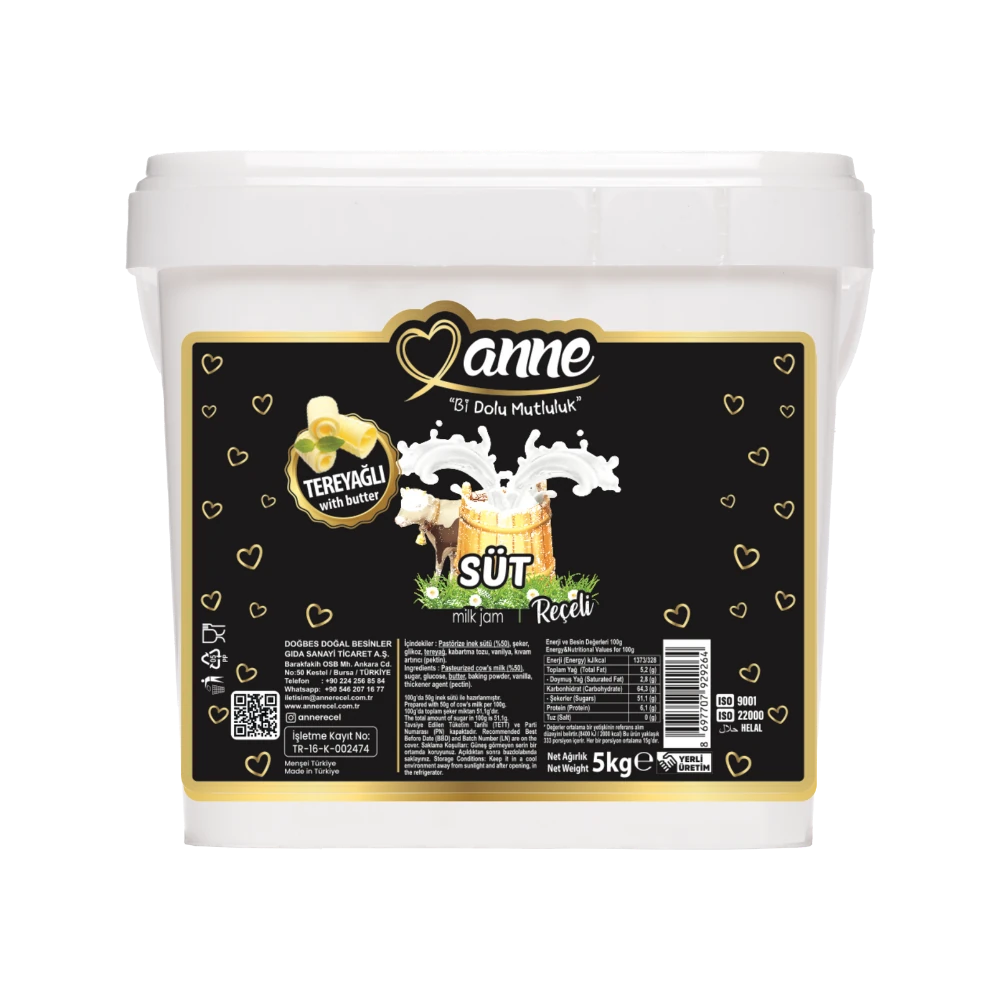 DOĞBES SÜT REÇELİ 5 KG.