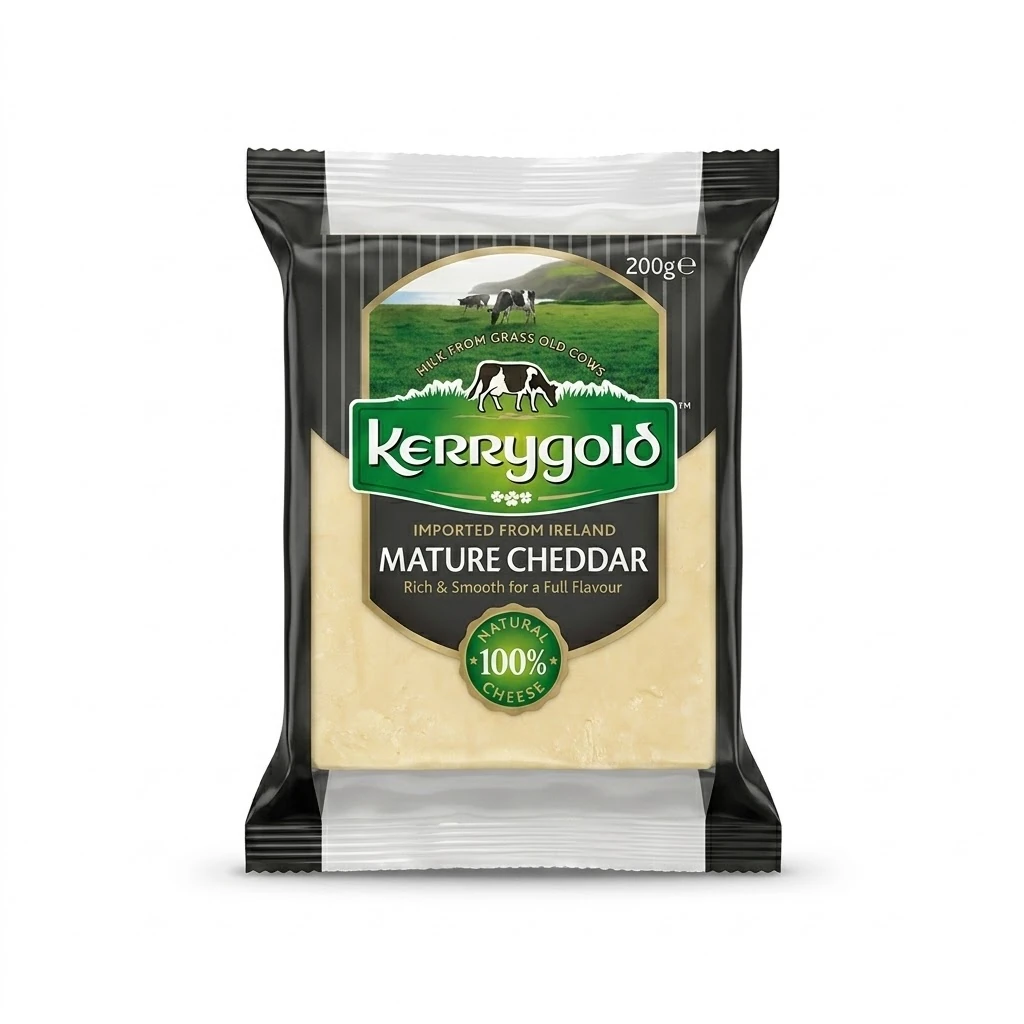 KERRYGOLD CHEDDAR BEYAZ ESKİ PARÇA 200 GR* 12 AD