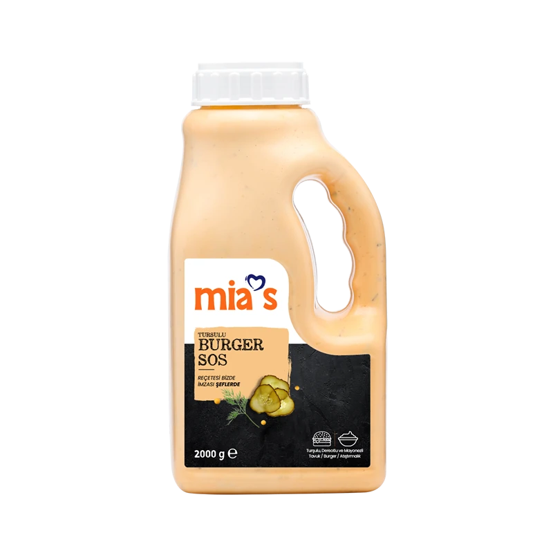 MİA'S TURŞULU BURGER SOS 2.1 KG * 6 AD(ŞİŞE)