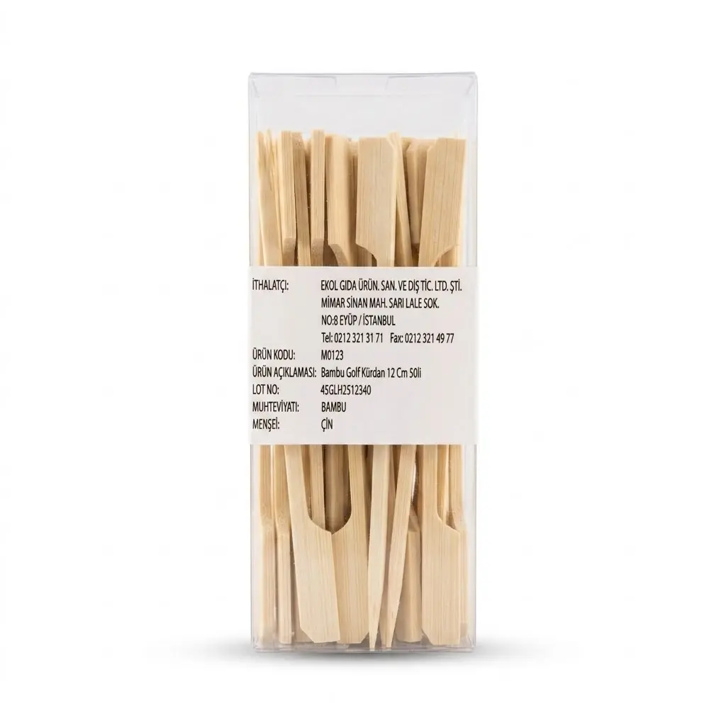 M0123 BAMBU GOLF 12 CM 50'Lİ